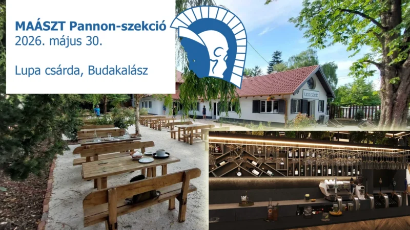 MAÁSZT Pannon-szekció találkozója, 2026. május 30-án, Budakalászon